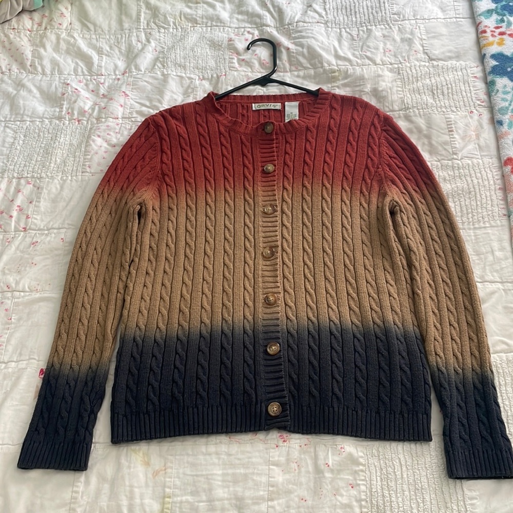Cardigan, ombré, orvis brand